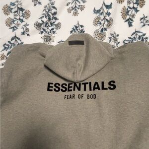 Fear of God Essentials Gray Hoodie